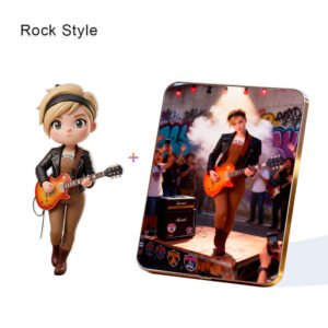 Rock Style Custom 3D Figure & 10" Photo Frame
