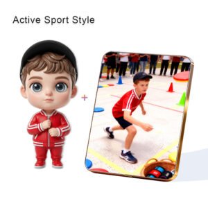Active Sport Style Custom 3D Figure & 10" Photo Frame