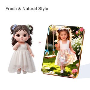 Fresh Nature style Custom 3D Figure & 10" Photo Frame