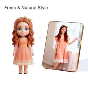 Fresh Nature style Custom 3D Figure & 10" Photo Frame