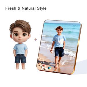 Fresh Nature Style Custom 3D Figure & 10" Photo Frame