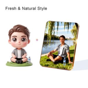 Fresh Nature style Custom 3D Figure & 10" Photo Frame