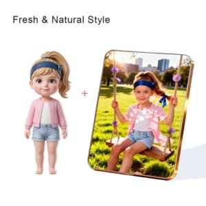 Fresh Nature Style Custom 3D Figure & 10" Photo Frame