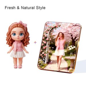 Fresh Nature style Custom 3D Figure & 10" Photo Frame