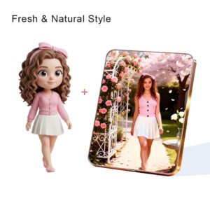 Fresh Nature style Custom 3D Figure & 10" Photo Frame