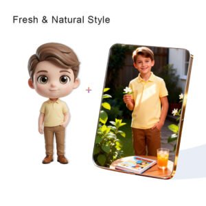 Fresh Nature Style Custom 3D Figure & 10" Photo Frame