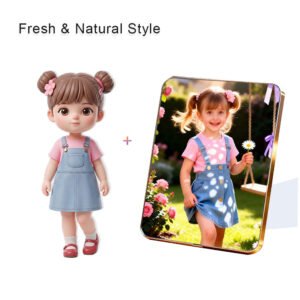 Fresh Nature style Custom 3D Figure & 10" Photo Frame