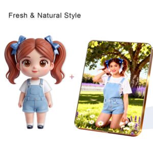 Fresh Nature style Custom 3D Figure & 10" Photo Frame