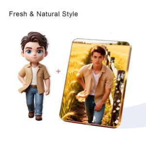 Fresh Nature style Custom 3D Figure & 10" Photo Frame