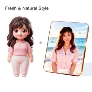 Fresh Nature style Custom 3D Figure & 10" Photo Frame