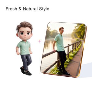 Fresh Nature style Custom 3D Figure & 10" Photo Frame