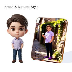 Fresh Nature Style Custom 3D Figure & 10" Photo Frame