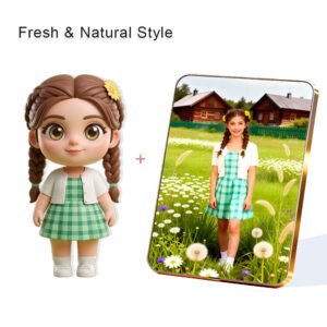 Fresh Nature style Custom 3D Figure & 10" Photo Frame
