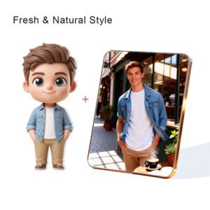 Fresh Nature style Custom 3D Figure & 10" Photo Frame