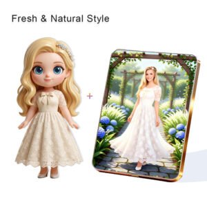 Fresh Nature style Custom 3D Figure & 10" Photo Frame