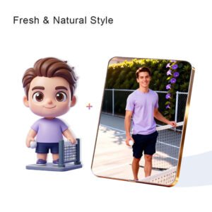 Fresh Nature style Custom 3D Figure & 10" Photo Frame