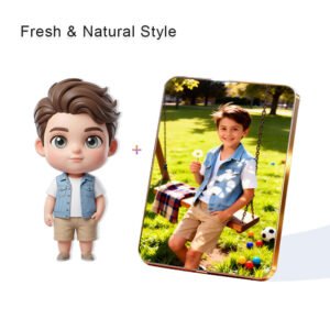 Fresh Nature Style Custom 3D Figure & 10" Photo Frame