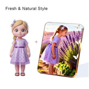 Fresh Nature style Custom 3D Figure & 10" Photo Frame