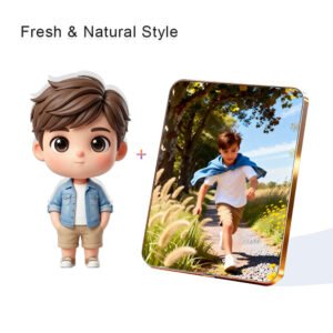 Fresh Nature Style Custom 3D Figure & 10" Photo Frame
