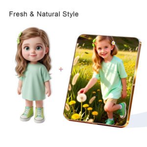 Fresh Nature style Custom 3D Figure & 10" Photo Frame