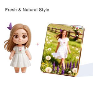 Fresh Nature style Custom 3D Figure & 10" Photo Frame