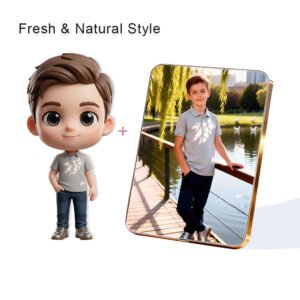 Fresh Nature Style Custom 3D Figure & 10" Photo Frame