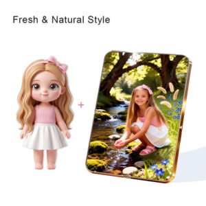 Fresh Nature Style Custom 3D Figure & 10" Photo Frame