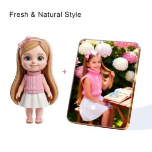 Fresh Nature style Custom 3D Figure & 10" Photo Frame
