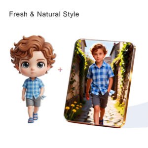 Fresh Nature Style Custom 3D Figure & 10" Photo Frame