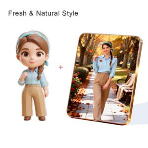 Fresh Nature style Custom 3D Figure & 10" Photo Frame