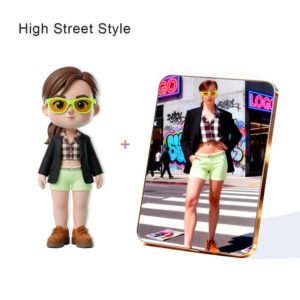 High Street style Fashion Custom 3D Figure & 10" Photo Frame