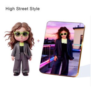 High Street Style Fashion Custom 3D Figure & 10" Photo Frame