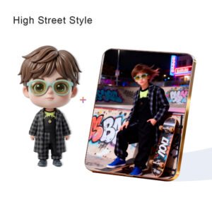 High Street Style Fashion Custom 3D Figure & 10" Photo Frame