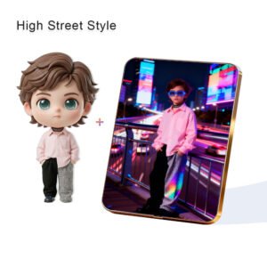 High Street Style Fashion Custom 3D Figure & 10" Photo Frame
