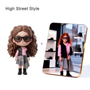 High Street Style Fashion Custom 3D Figure & 10" Photo Frame
