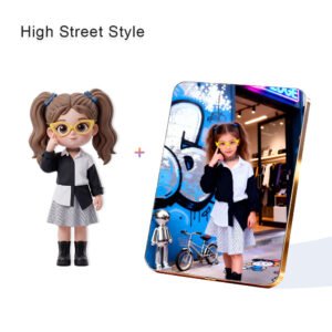 High Street Style Fashion Custom 3D Figure & 10" Photo Frame