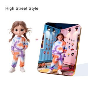 High Street Style Fashion Custom 3D Figure & 10" Photo Frame
