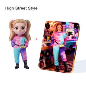 High Street style Fashion Custom 3D Figure & 10" Photo Frame