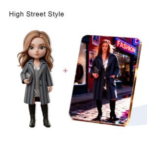 High Street style Fashion Custom 3D Figure & 10" Photo Frame