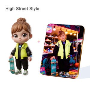 High Street Style Fashion Custom 3D Figure & 10" Photo Frame