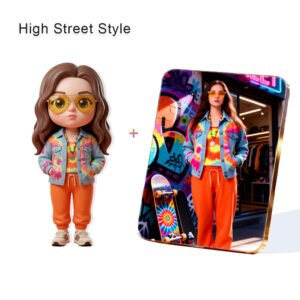 High Street style Fashion Custom 3D Figure & 10" Photo Frame