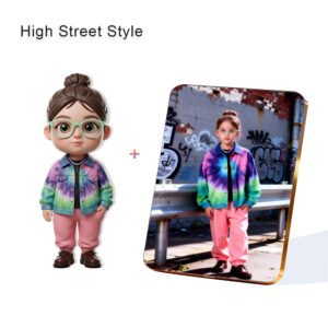 High Street Style Fashion Custom 3D Figure & 10" Photo Frame