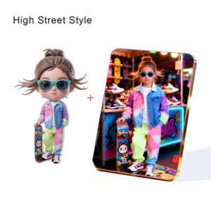 High Street Style Fashion Custom 3D Figure & 10" Photo Frame
