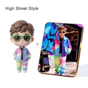 High Street Style Fashion Custom 3D Figure & 10" Photo Frame