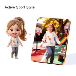 Active Sport Style Custom 3D Figure & 10" Photo Frame