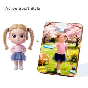 Active Sport Style Custom 3D Figure & 10" Photo Frame