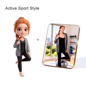 Active Sport style Custom 3D Figure & 10" Photo Frame
