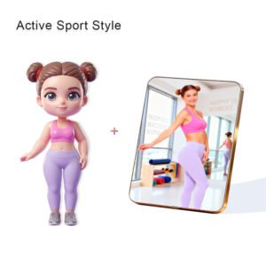 Active Sport style Custom 3D Figure & 10" Photo Frame