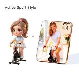 Active Sport style Custom 3D Figure & 10" Photo Frame