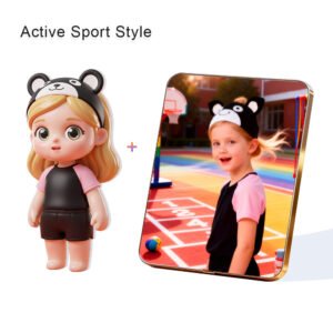 Active Sport Style Custom 3D Figure & 10" Photo Frame